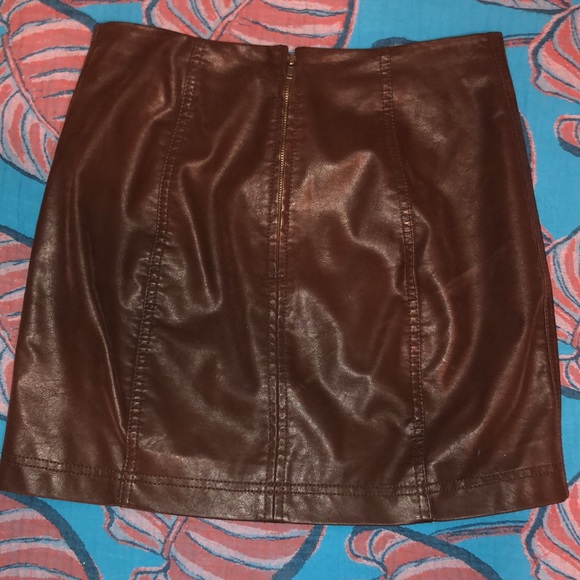 Free People Faux Leather Mini - Picture 3 of 4